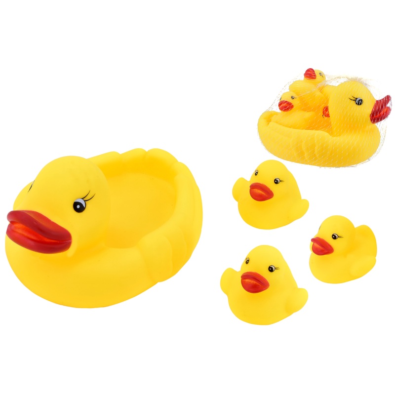 TOYMASTER TY4744 SET OF 4 BATH TOY DUCKS IN A NET BAG