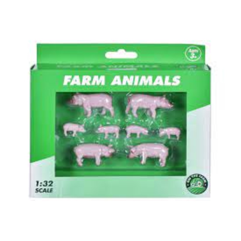 TOYMASTER TY5570 FARM ANIMALS 8 PIECE PIGS & PIGLETS 1:32 SCALE
