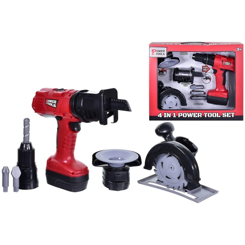 TOYMASTER TY5962 POWER TOOLS 4 IN 1 POWER TOOL SET