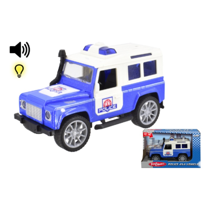 TOYMASTER TY7324 FRICTION POLICE 4X4 VEHICLE WITH LIGHT & SOUND