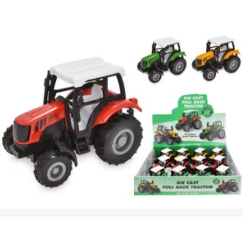 TOYMASTER TY7868 FARM TRACTOR DIECAST (SOLD LOOSE COLOUR MAY VARY)