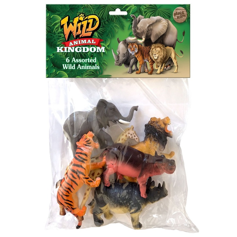 TOYMASTER TY7976 WILD ANIMALS 6 PACK LARGE