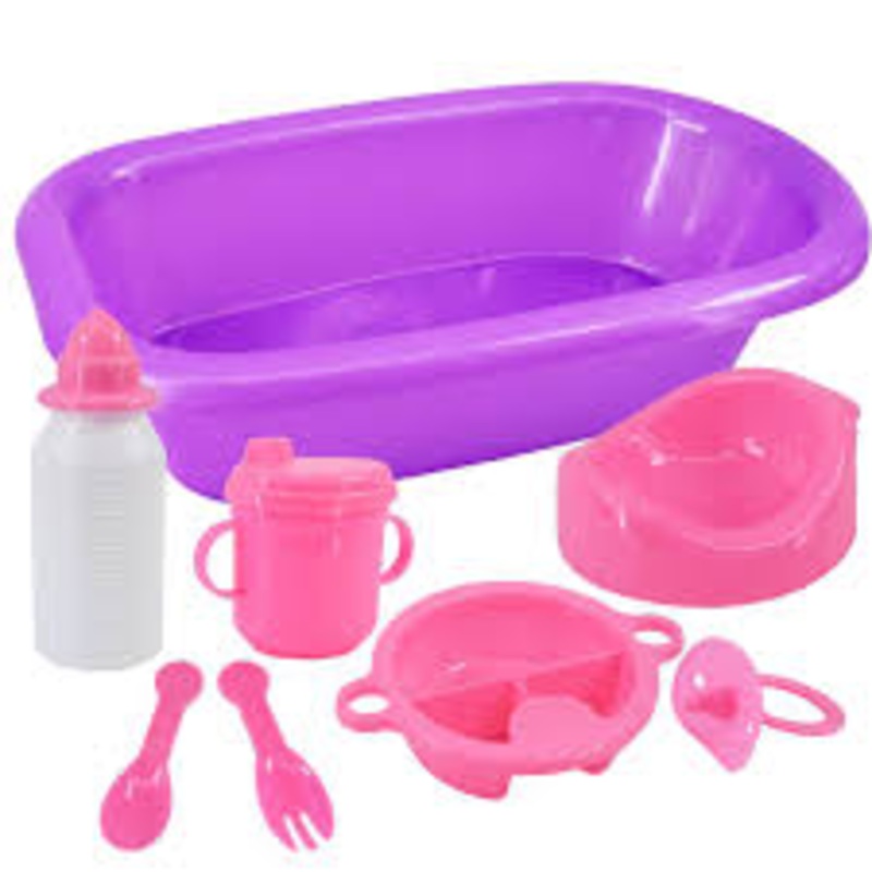 TOYMASTER TY875 BABY DOLLS 8PC BATH & ACCESSORY SET