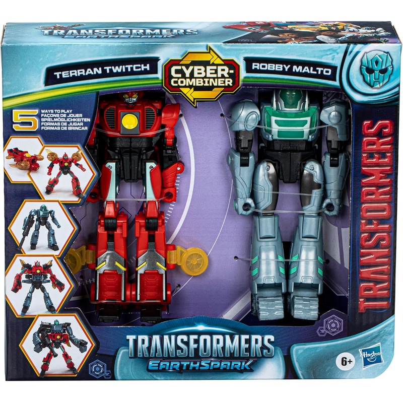 TRANSFORMERS F8438 EARTH SPARK TERRAN TWITCH & ROBBY MALTO