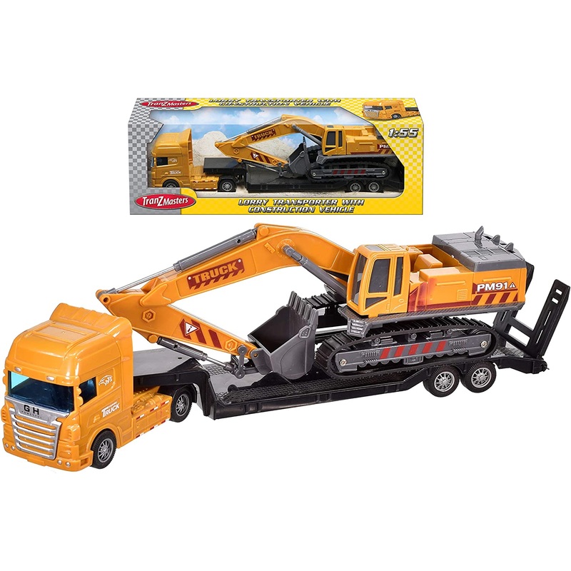 TRANZMASTERS TY5549 LORRY TRANSPORTER WITH CONSTRUCTION VEHICLE