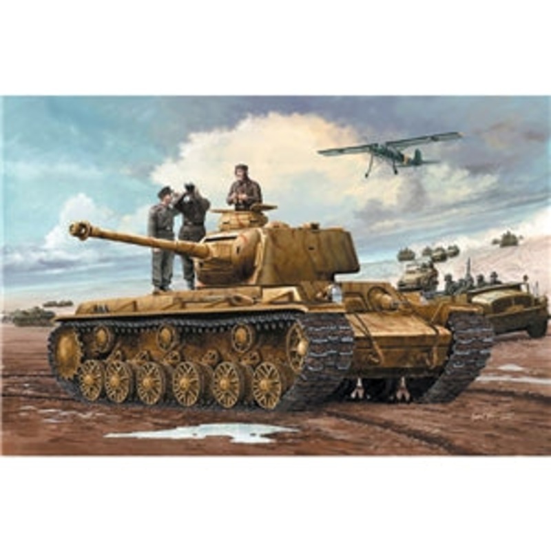 TRUMPETER 00366 GERMAN PZ.KPFM KV-1 756 R TANK 1/35 SCALE