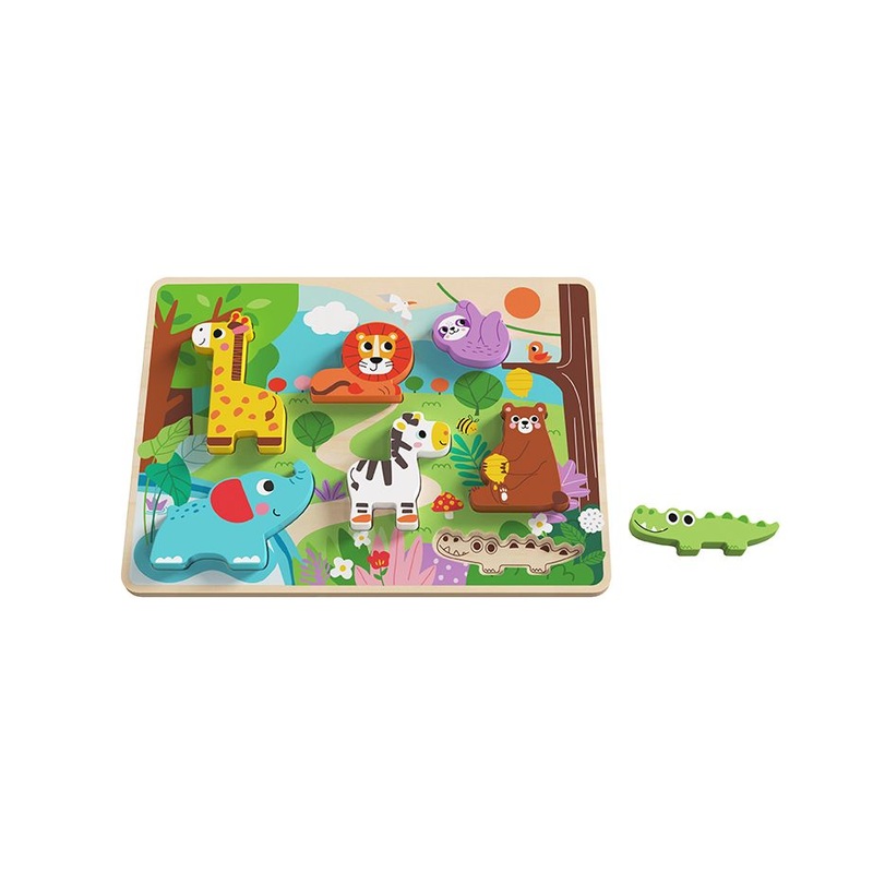 TOOKY TH633 WOODEN CHUNKY PUZZLE ANIMAL