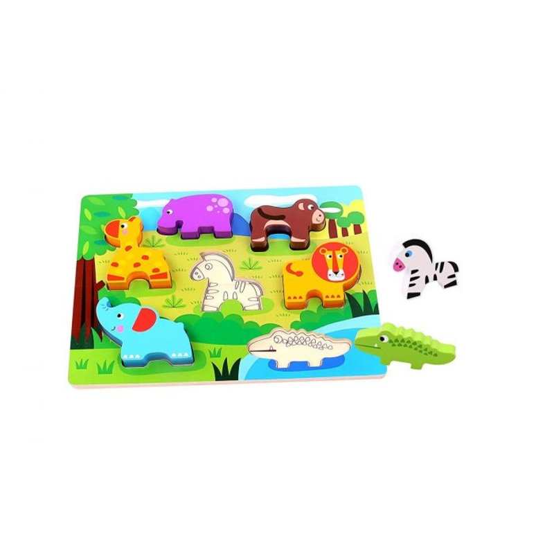 TOOKY TKC394 WOODEN CHUNKY PUZZLE - ANIMAL
