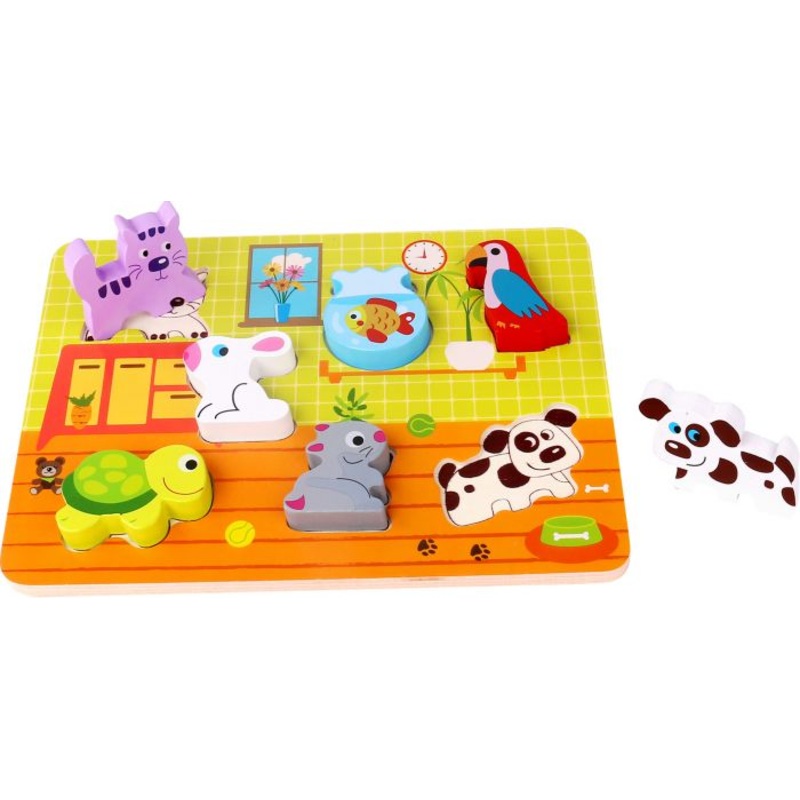 TOOKY TKC480 WOODEN CHUNKY PUZZLE - PETS