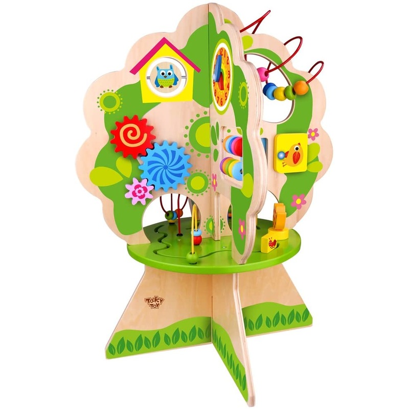 TOOKY TKC561A WOODEN ROTATING ACTIVITY TREE