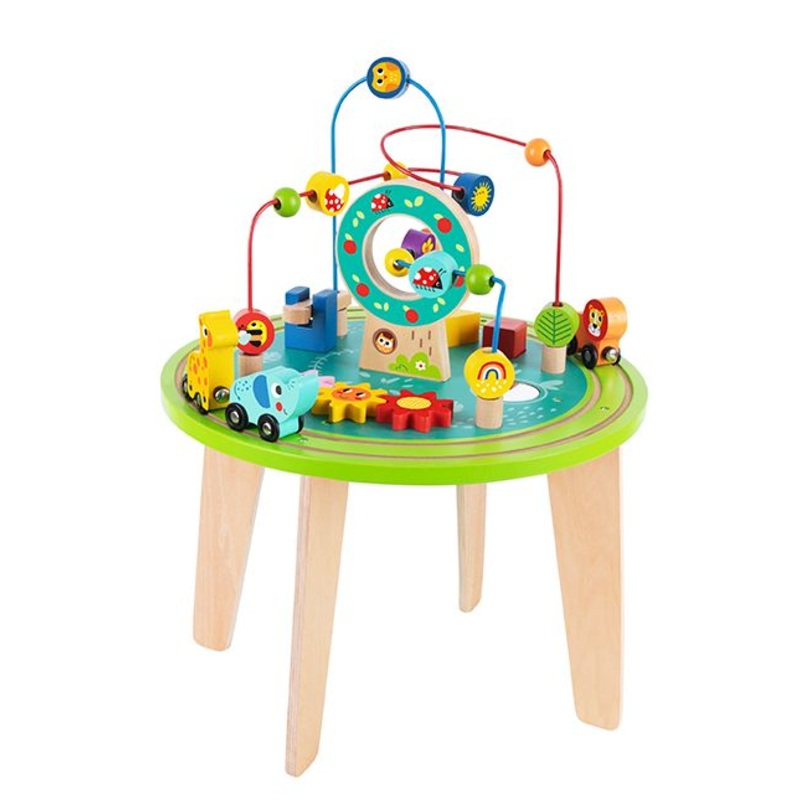 TOOKY TOY TH712 WOODEN ACTIVITY TABLE