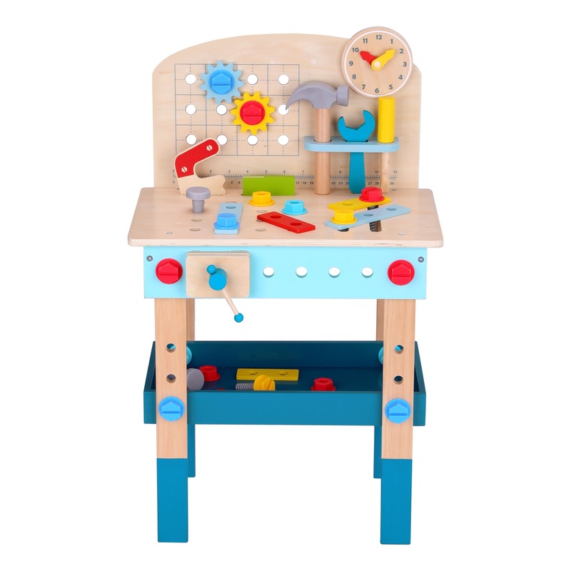 TOOKY TOY TK399 WOODEN WORK BENCH