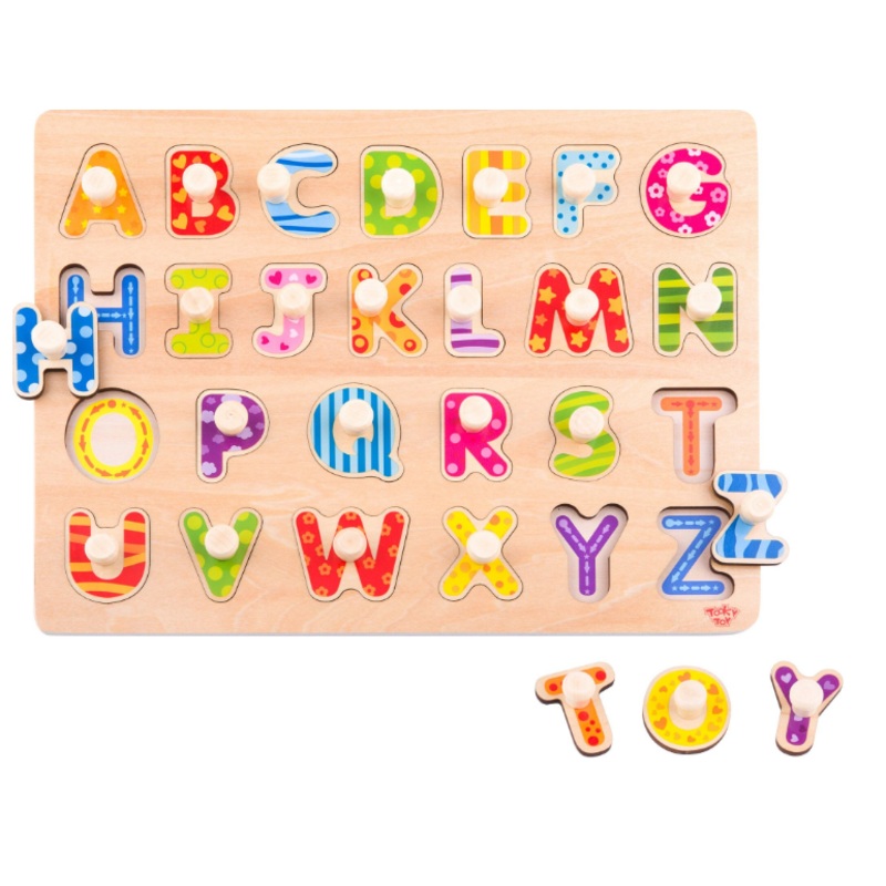TOOKY TOY TY852 WOODEN ALPHABET PUZZLE