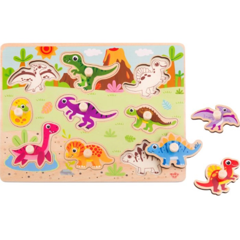 TOOKY TY859 WOODEN DINOSAUR PUZZLE
