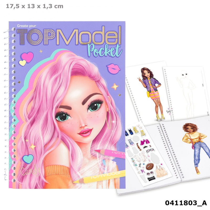 TOP MODEL 0411803 POCKET COLOURING BOOK
