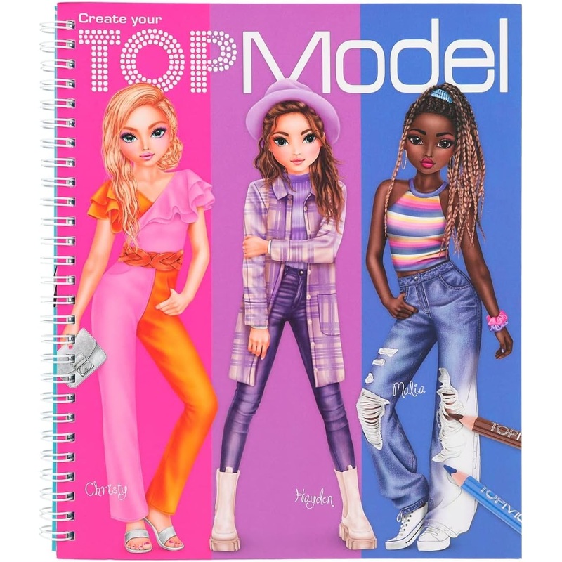 TOP MODEL 0412447 CREATE YOUR TOP MODEL COLOURING BOOK