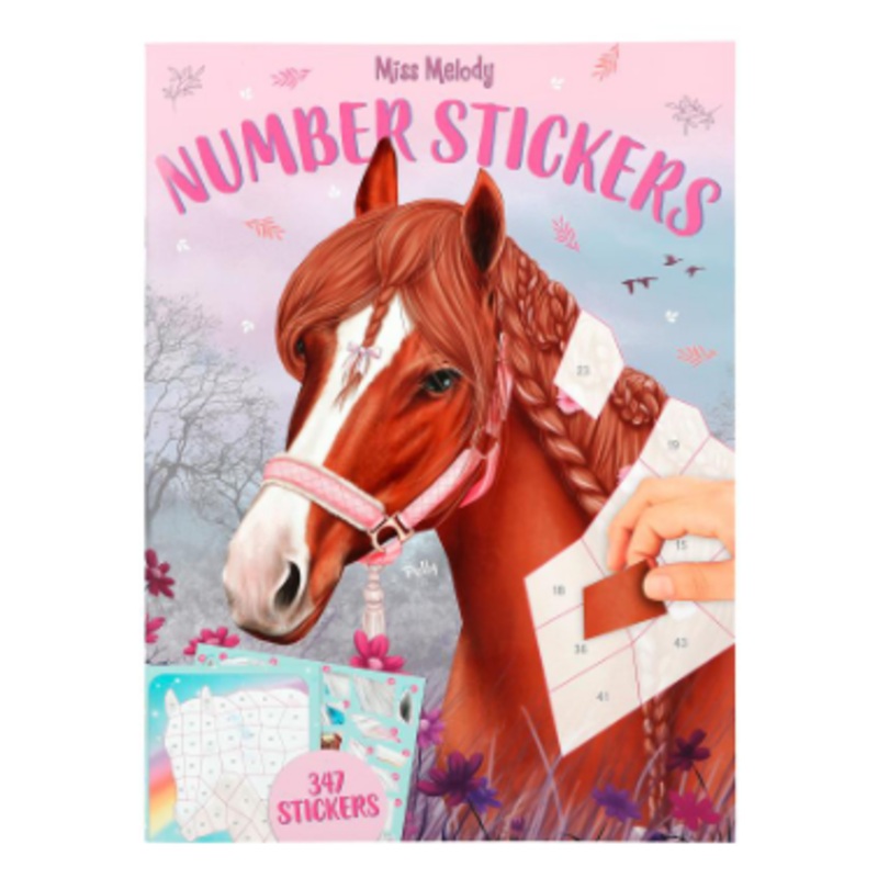 TOP MODEL 0412486 MISS MELODY NUMBER STICKER BOOK