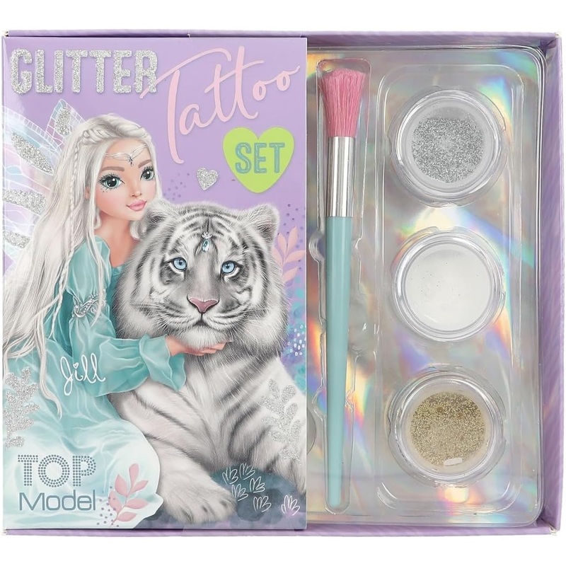 TOP MODEL 0412518 GLITTER TATTOO SET