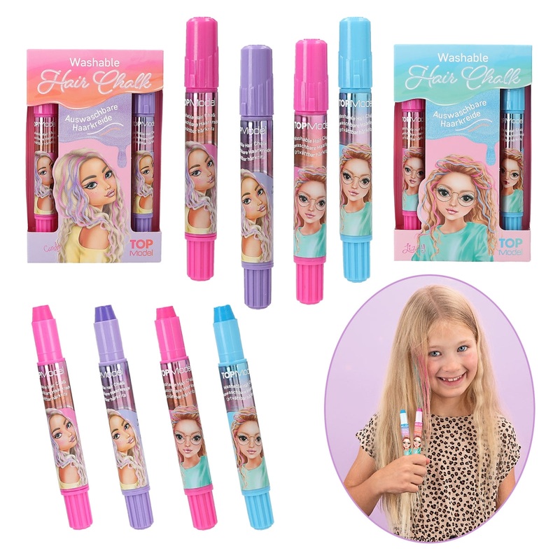 TOP MODEL 0412697 BEAUTY WASHABLE HAIR CHALK (COLOURS VARY, SUPLLIED AT RANDOM)