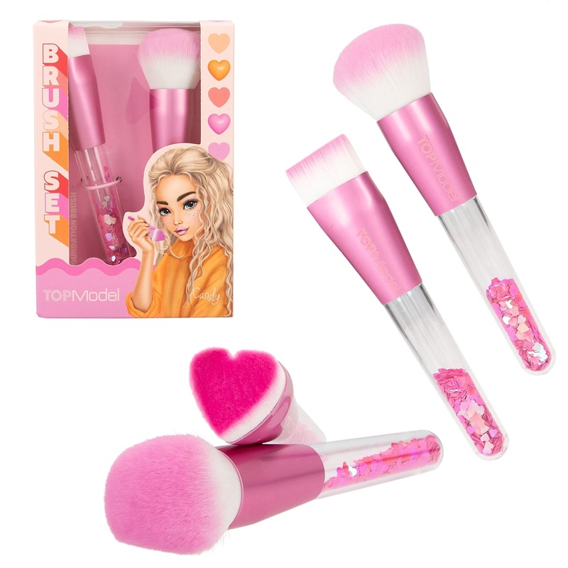 TOP MODEL 0412817 BEAUTY HEART BRUSH SET