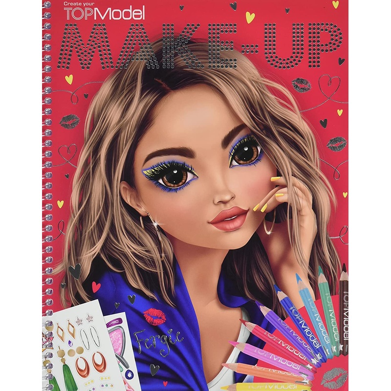 TOP MODEL 10728 CREATE YOUR MAKE UP COLOURING BOOK