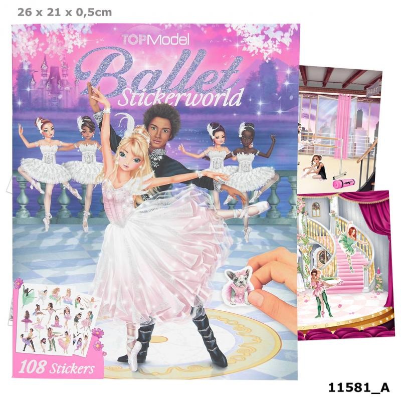 TOP MODEL 11581 BALLET STICKERWORLD BOOK