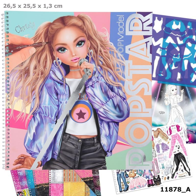TOP MODEL 11878 POPSTAR COLOURING BOOK