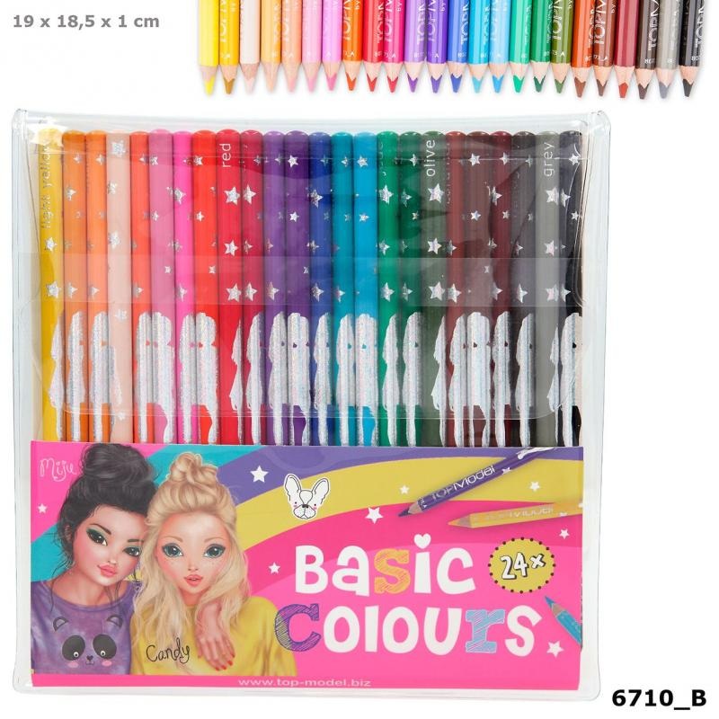 TOP MODEL 6710 COLOURED PENCILS X 24