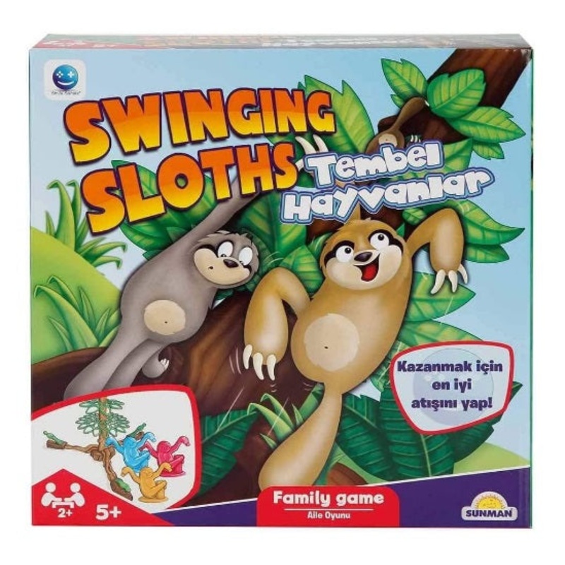 TOYMASTER 1374758 SWINGING SLOTHS FAMILY GAME