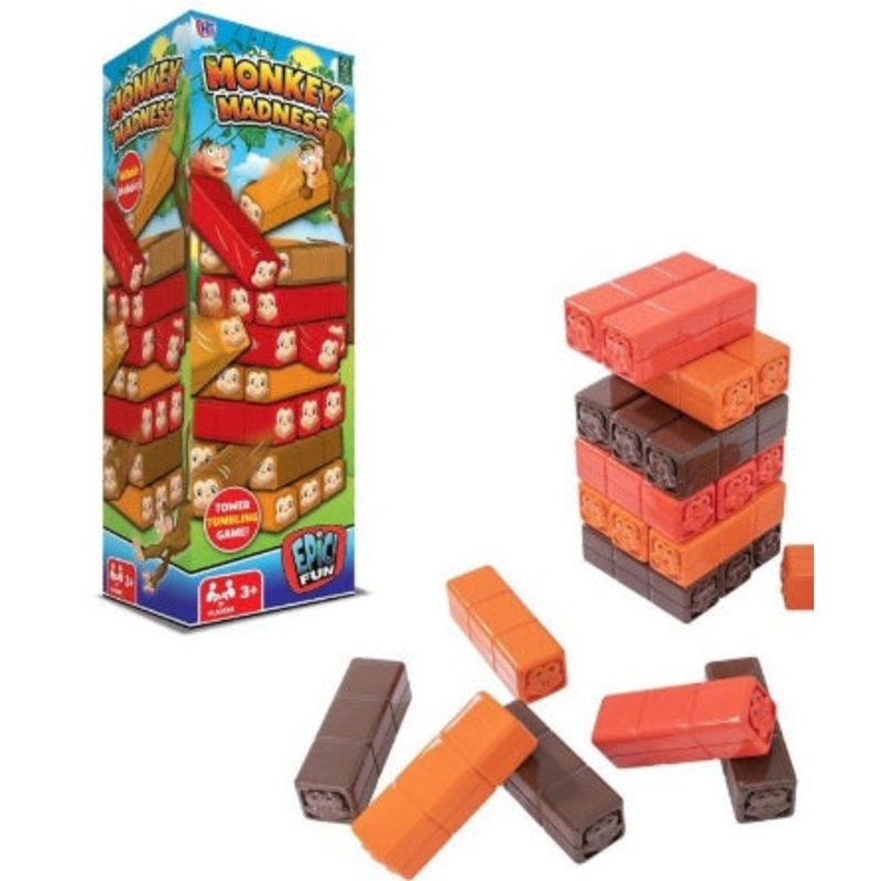TOYMASTER 1375952 MONKEY MADNESS BALANCE TOWER GAME