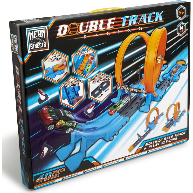 TOYMASTER MEAN STREETS DOUBLE TRACK RACING SET