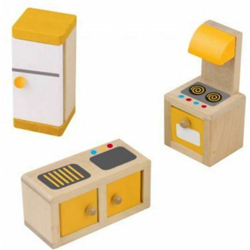 TOYMASTER TKI029 WOODEN KITCHEN MINI FURNITURE
