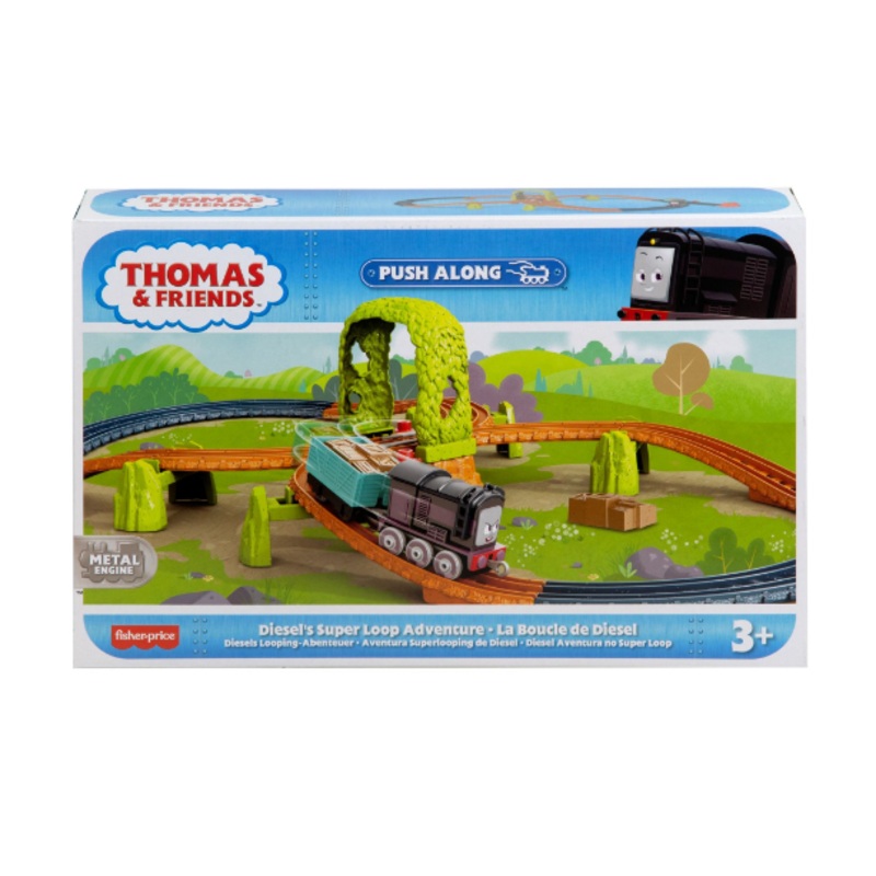 THOMAS AND FRIENDS HGY85 PUSH ALONG DIESELS SUPER LOOP ADVENTURE PLAYSET