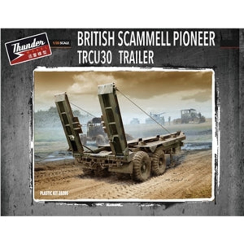 THUNDER MODEL 35205  BRITISH SCAMMELL PIONEER  TRCU30 TRAILER 30T  1/35 SCALE
