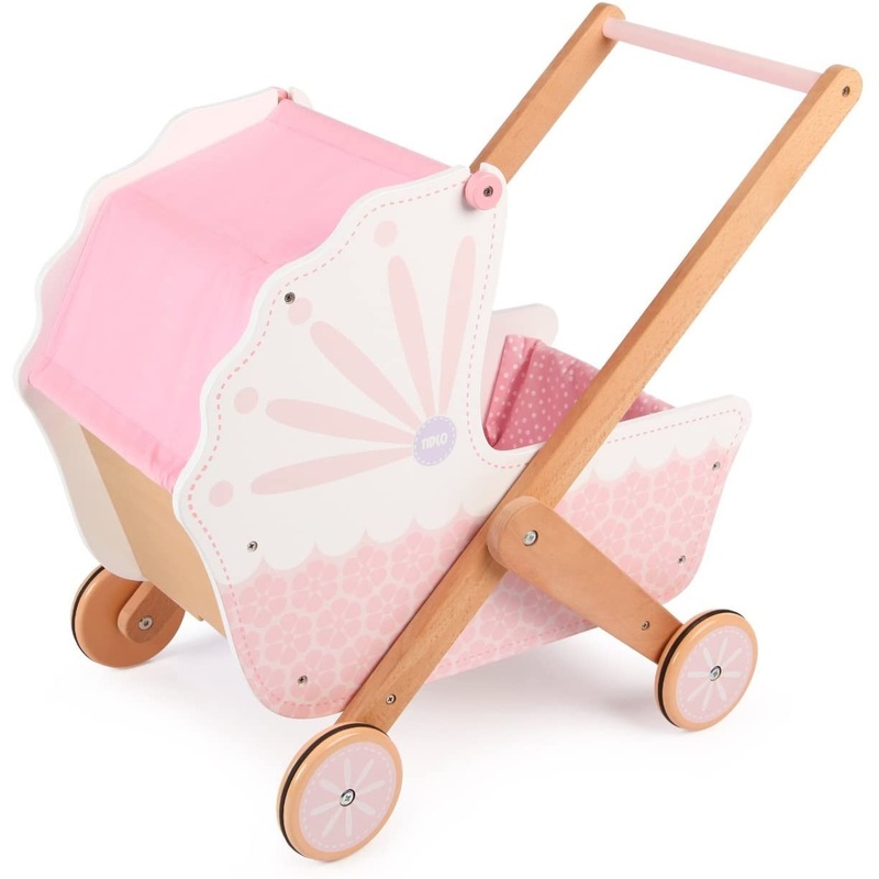 TIDLO T-0213 WOODEN 3in1 DOLLS PRAM