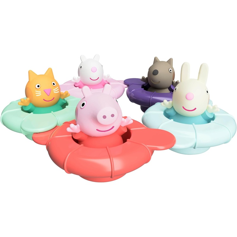 TOMY TOOMIES PEPPA PIG PEPPAS POOL PARTY BATH TOY