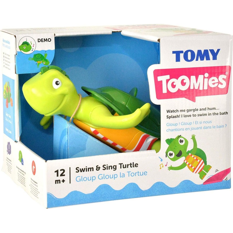 TOMY TOOMIES SWIM AND SING TURTLE BATH TOY