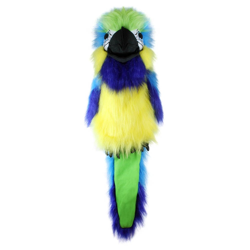 THE PUPPET COMPANY PC003105 BLUE GOLD MACAW HAND PUPPET