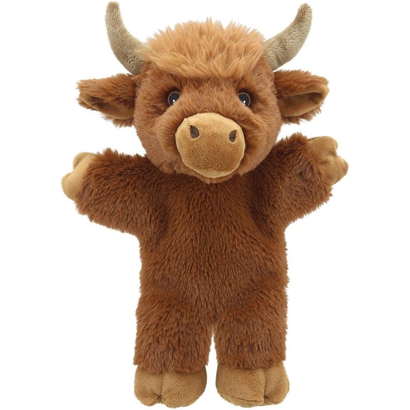 THE PUPPET COMPANY PC006218 HIGHLAND COW ECO WALKING HAND PUPPET