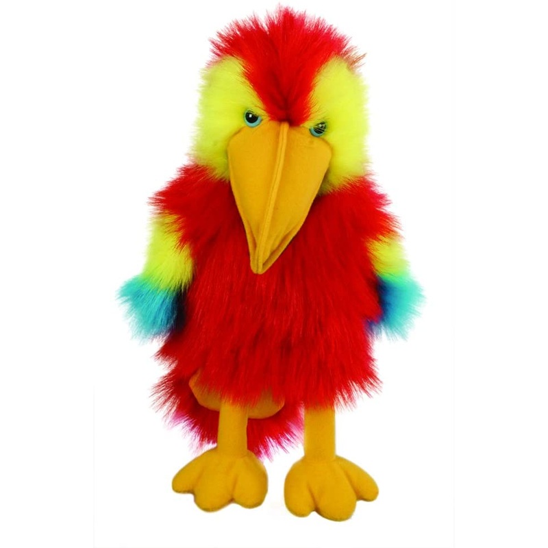 THE PUPPET COMPANY PC4204 BABY BIRDS SCARLET MACAW HAND PUPPET