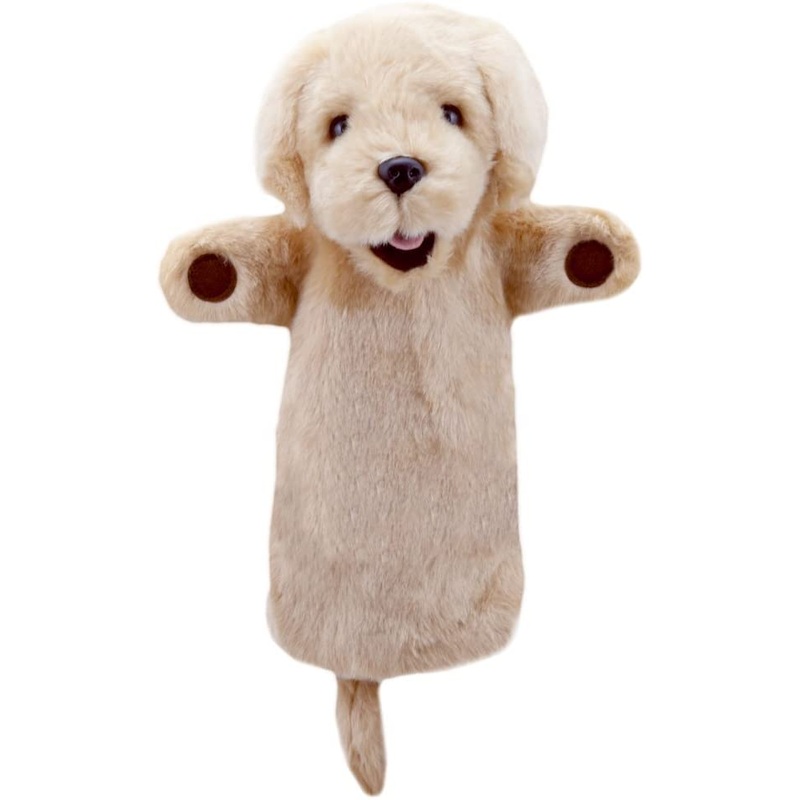 THE PUPPET COMPANY PC6016 LONG SLEEVE YELLOW LABRADOR DOG HAND PUPPET