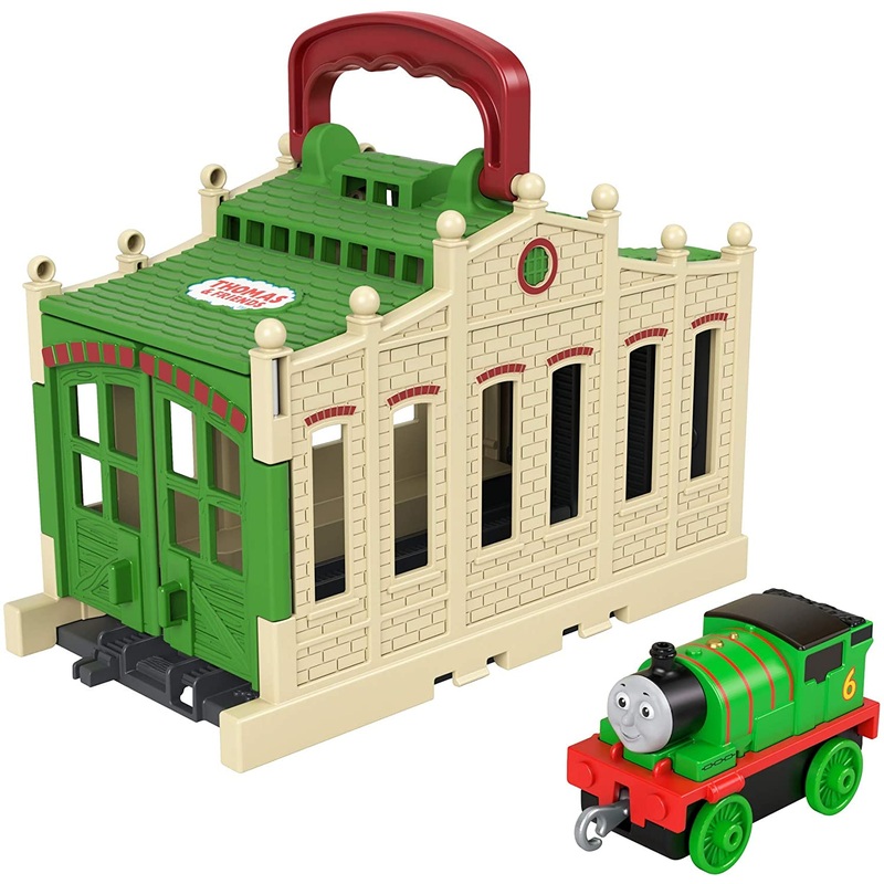 THOMAS & FRIENDS GWX65 PERCY CONNECT AND GO TIDMOUTH SHED