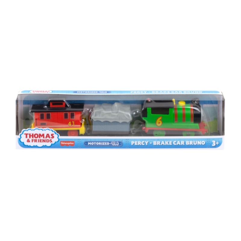 THOMAS & FRIENDS HHN44 MOTORIZED PERCY & BRAKE CAR BRUNO
