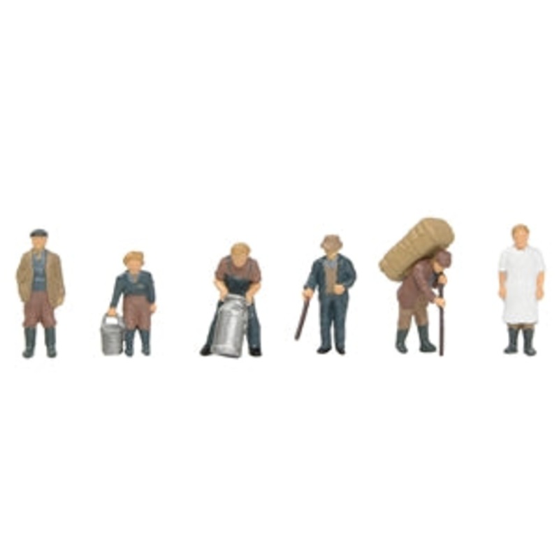 BACHMANN 36-414 1940/50S LIVESTOCK FARMING  OO SCALE FIGURES