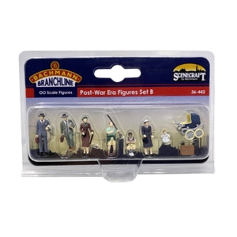 BACHMANN 36-442 Post-War Era Figures Set B  OO SCALE FIGURES