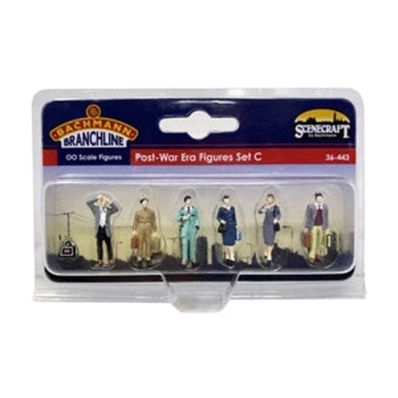 BACHMANN 36-443 Post-War Era Figures Set C  OO SCALE FIGURES