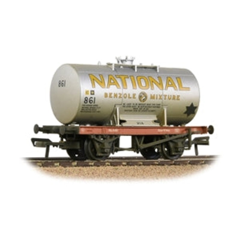 BACHMANN 38-778A 14 TON ANCHOR MOUNTED TANK WAGON NATIONAL BENZOLE WEATHERED