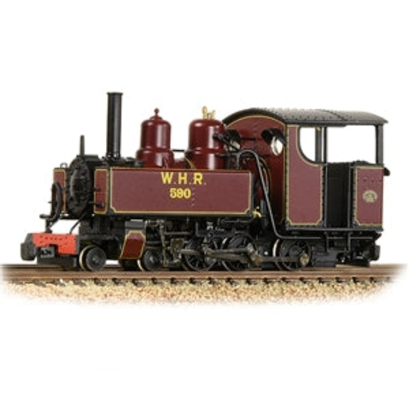 BACHMANN 391-031 BALDWIN CLASS 10-12-D  590 WELSH HIGHLAND RAILWAY LINED MAROON OO9 SCALE