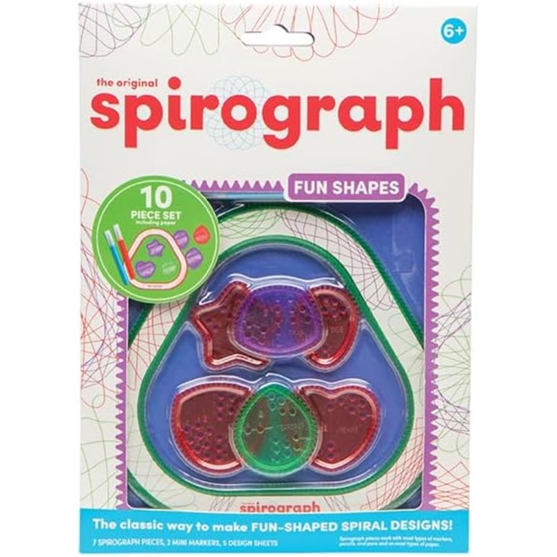 THE ORIGINAL SPIROGRAPH 24316 FUN SHAPES ENVELOPE