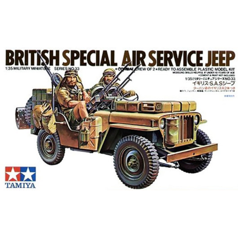 TAMIYA 35033  BRITISH SAS COMMANDO VEHICLE  1/35 SCALE